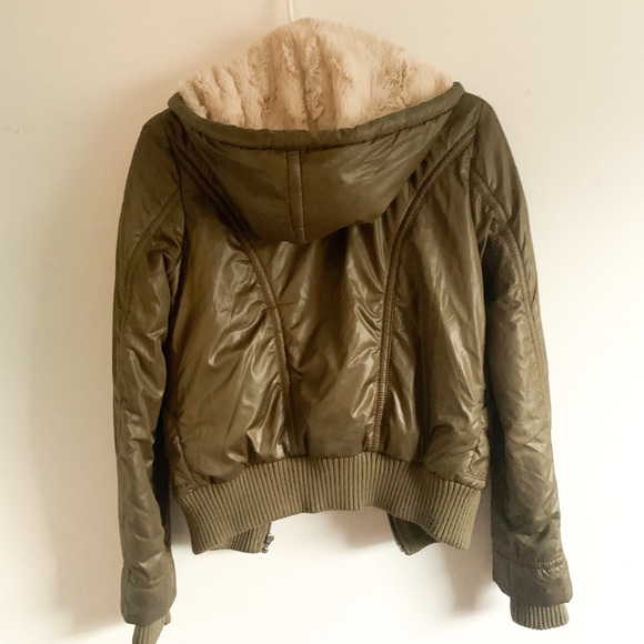 Army Green Bomber Jacket by GUESS - Picture 2 of 8